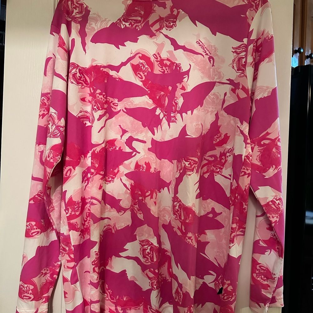 Mojo Pink Camo Sun Shirt M | Fishing Outdoor Long Sleeve